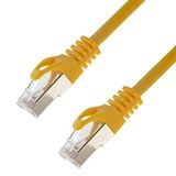 Netwerkkabel S/FTP PIMF Cat. 7 1,50 meter geel patchkabel Gigabit Ethernet LAN DSL CAT7 kabel