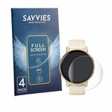 Savvies - Protection d'écran pour Hama Smartwatch Arion - Film protecteur transparent couverture complète 4 Pièces