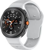 Strap-it Siliconen Outdoor bandje met druksluiting geschikt voor Samsung Galaxy Watch 9 (40/44mm) / Watch 8 (40/44mm) / 8 Classic (46mm) - grijs