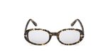 Tom Ford Iggy FT1364 Lunettes de Soleil Femme Havane Ovales Gris 49mm