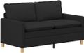 vidaXL Canapé Tissu Noir 156 x 81 x 87,5 cm