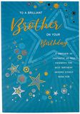 Piccadilly Greetings Moderne verjaardagskaart Brother - 9 x 6 inch - Regal Publishing