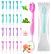 5-in-1 Mini Set de voyage pour brosses à dents avec brosses à dents et gratte-langue