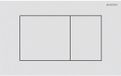 Geberit Sigma40 bedieningsplaat - 2-toets spoeling - extra dun - vierkante knoppen - RVS - easy to clean - mat wit