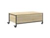 Maison Exclusive - Table basse sur roulettes, chêne Sonoma, 91x55x34 cm, panneau de particules
