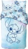 Lilo & Stitch Disney - Lilo & Stitch - Dekbedovertrek - 140x200 Cm - 100% Katoen – Eenpersoons - Blauw.