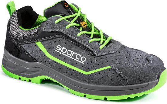Sparco INDY FELIX Werkschoenen - S1P - EU 41 - Grijs/Groen