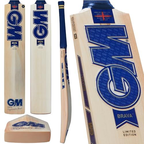 Gunn & Moore Gunn & Moore GM Cricket Bat | Brava 909 | Prime Engelse wilg | DXM, Pro-Lite Grip | volledige grootte korte handgreep geschikt voor spelers van 175 cm / 5' 9" en meer