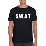 Bellatio Decorations Politie SWAT team verkleedkleding t-shirt - zwart - voor heren - Carnaval S
