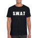 Bellatio Decorations Politie SWAT team verkleedkleding t-shirt - zwart - voor heren - Carnaval S