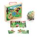 Vilac - Set van 4 houten puzzels, Le Petit Poucet-Ingela P.Arrhenius, 7631, meerkleurig