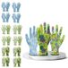FUZZIO Werkhandschoenen voor dames, tuinhandschoenen dames maat 9, kinderwerkhandschoenen - voor huis, tuin - bloemendesign, voor binnenplaats, reiniging, landbouw, doe-het-zelfprojecten met