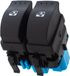 Modecar - Interrupteur de vitre électrique - Double - Noir - Plastique - 12V - Pour Opel Vivaro A