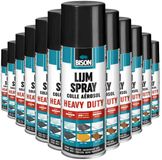 Bison Lijmspray Heavy Duty - 12 x 500 ml - Voordeelverpakking