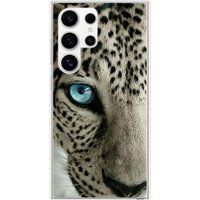 Samsung Galaxy S24 Ultra Oeil de leopard bedrukt siliconen hoesje