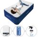 AeroRest 1-persoons luchtbed | 210 x 99 x 51 cm | Afritsbaar topmatras | Inclusief bijpassend hoeslaken + reparatiekit + slaapmasker
