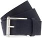 MUSTANG Leren Riem Leather Belt 4.5 W95 Black Zwart Grijs