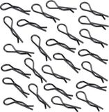 MMOBIEL 100 Universele RC Carrosserie Clips R-Pinnen voor RC auto / Off Road Buggy - Zwart