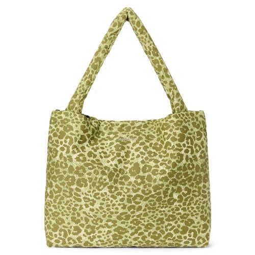 Studio Noos luiertas Leopard Cotton Mom Bag groen