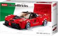 Sluban Italiaanse Sportauto bouwspeelgoed kinderen vanaf 8 jaar - Constructiespeelgoed modelbouw - bouwdoos met 262 bouwstenen - M38-B0955