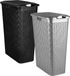 Plasticforte Wasmand met deksel - set van 2 - Noir / Argent - 48 litres