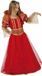 Atosa Carnaval verkleedkleding - koningin kostuum - voor meisjes - rood - jurk 140