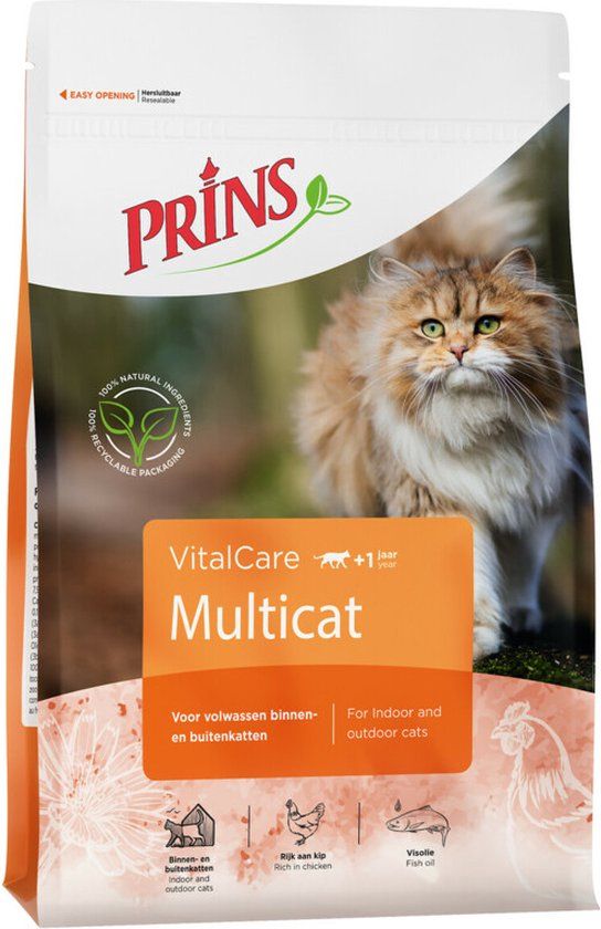 Prins VitalCare Multicat - Kattenvoer - 10 kg
