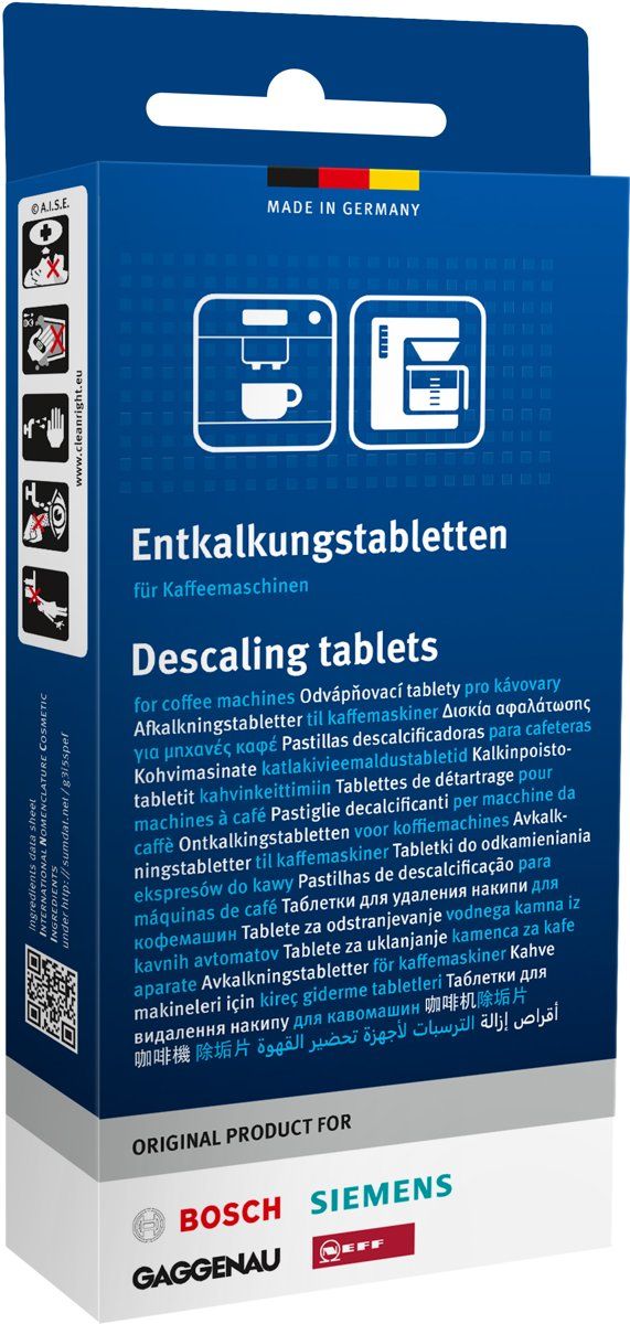 Bosch / Siemens Ontkalkingstabletten voor koffievolautomaten - 3 stuks - 36 gram