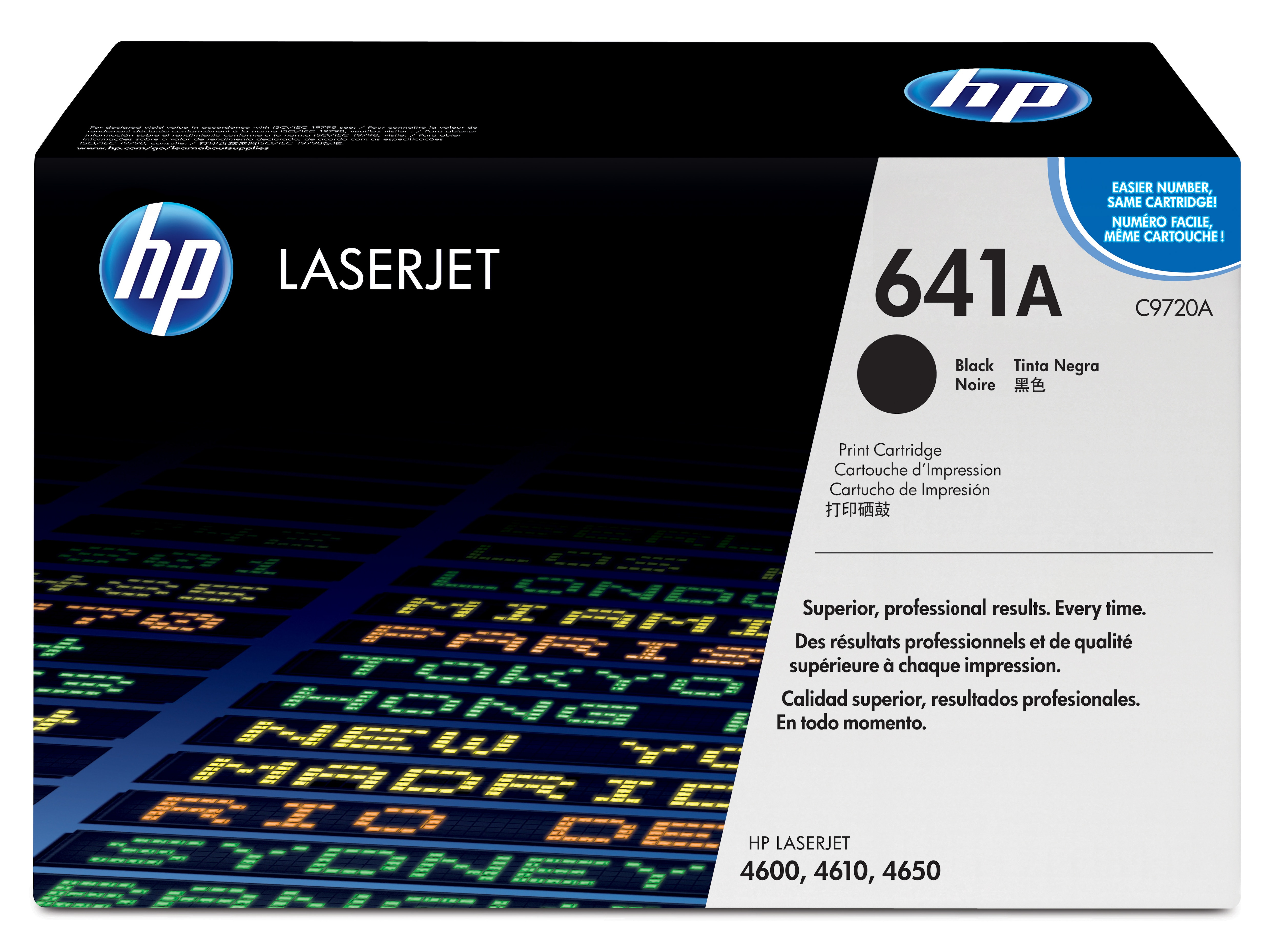 HP Cartouche d&#39;impression noire HP Color LaserJet C9720Aavec technologie d&#39;impression intelligente