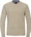 Redmond CASAMODA Redmond heren trui katoen - O-hals - beige (middeldik) 5XL