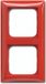 ABB Busch-Jaeger 1722-917 BUS CADRE DE RECOUVREMENT 2 MODULES ROUGE SI-B