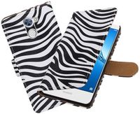 Best Cases .nl Huawei Y7 / Y7 Prime Zebra booktype hoesje