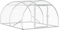 vidaXL Kippenhok zilver 200 x 150 x 100 cm Gegalvaniseerd staal