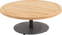 4 Seasons Outdoor Volta Teak Salontafel Antraciet - Ø80 cm