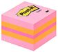 Post-it Mini Cube - Roze - (Koraal, Neon Oranje, Neon Roze, Neon Oranje) - 400 Vellen - 51x51mm
