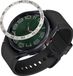 kwmobile Bague de protection compatible avec Samsung Galaxy Watch 6 Classic 47mm Fitness Tracker - Anneau de lunette pour smartwatch - Bague de protection pour smartwatch en argent / noir.