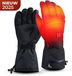 Impact Life Beheizbare Handschuhe mit Batterie, elektrisch beheizbare Handschuhe, gefüttert, Herren und Damen, ultradünne Handwärmer, wiederaufladbar, Touchscreen, Winterhandschuhe, geeignet für Wandern, Skifahren und Radfahren, Schwarz