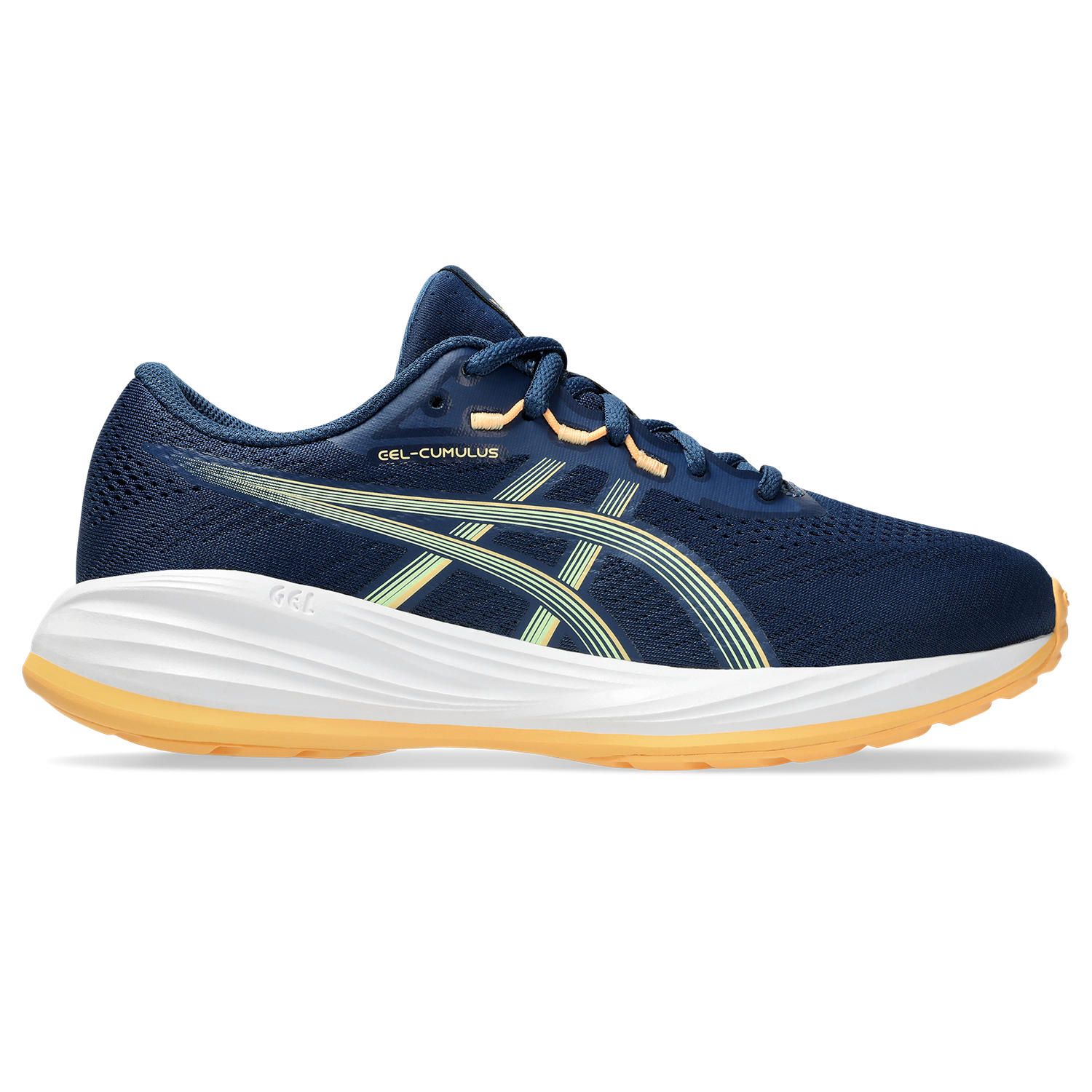 ASICS GEL-CUMULUS 28 GS Neutrale schoen Kinderen - blauw, oranje, Maat 33,5