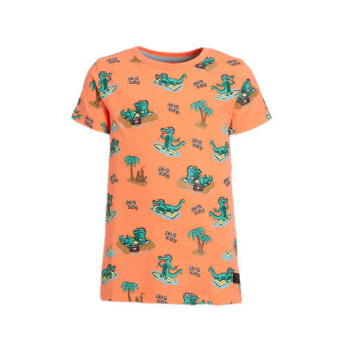 Orange Stars Orange Stars T-shirt Milo met all over print oranje