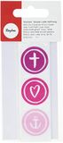 Rayher 31615264 wasmotief geloof, hoop, roze, 9,5 x 3 cm