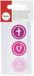 Rayher 31615264 wasmotief geloof, hoop, roze, 9,5 x 3 cm