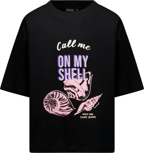 Cars Jeans T-shirt Zya jr. - Meisjes - Zwart - Maat 116