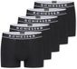 Schiesser Set van 5 boxershorts voor heren van biologisch katoen - 95/5 biologisch, zwart, XL