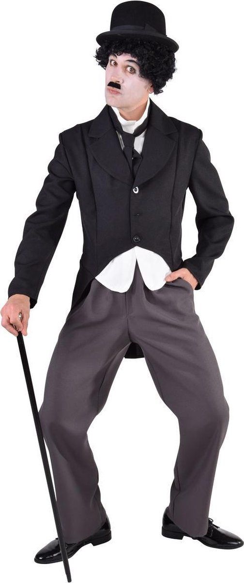 Magic by freddy Film Komiek Stomme Film Charlie Man Kostuum Zwart Polyester 5414349532354