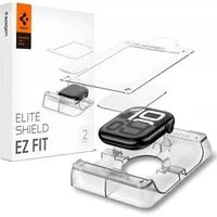 Spigen Eliteshield EZ Fit - Screen Protector Geschikt voor Apple Watch 11 / 10 42MM met Installatietray - Case Friendly - 2-Pack