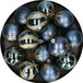 Feeric lights & Christmas Feeric Christmas gedecoreerde kerstballen - 25x st - 6 cm - blauw - kunststof