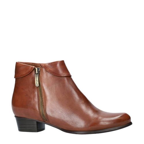 Regarde le ciel Stefany 03 - Leren enkellaarzen - Cognac
