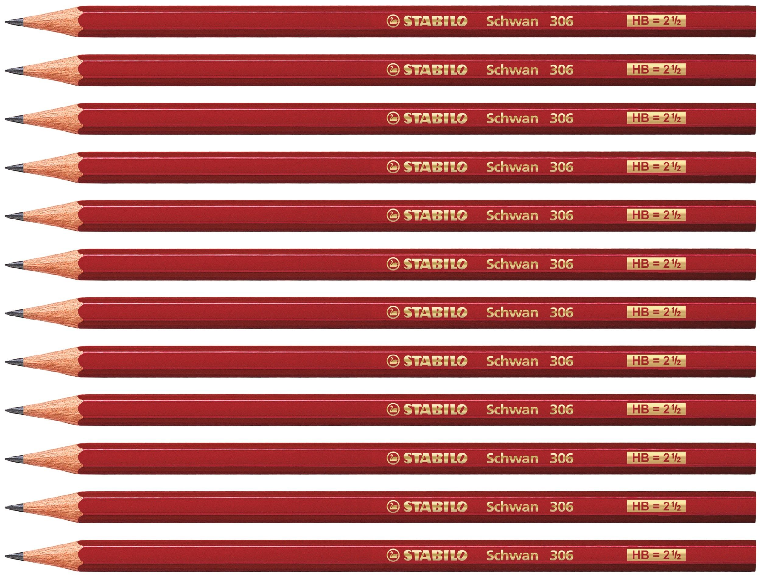 Stabilo Schwan Grafietpotlood HB Rood - 12 stuks