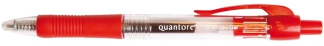 Quantore 12x gelpen rood medium 0 7 mm