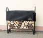Shelter Logic bois rack, inclusief afdekking, zwart, 126 x 25 x 118 cm